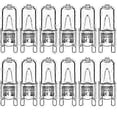 thumbnail image 1 of 12Pack 33W G9 Halogen Bulbs 2800K Warm White Dimmable Clear Capsule 380lm, 1 of 5
