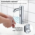 thumbnail image 2 of Aquaterior Automatic Sensor Bathroom Faucet Touchless Above Counter Sink Mixer 3.8 lbs, 2 of 9