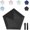 Black, variant on Mini Umbrella for Travel, Japan Pencil Umbrella Ultra Light Compact Folding Pocket Parasol, Upf 50+ Sun Protection Rain Shade Small Portable for Backpack Handbag Beach Commute Outdoor