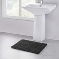 thumbnail image 2 of Alfombra de baño Walensee, felpilla, antideslizante, gris oscuro, 2 of 8