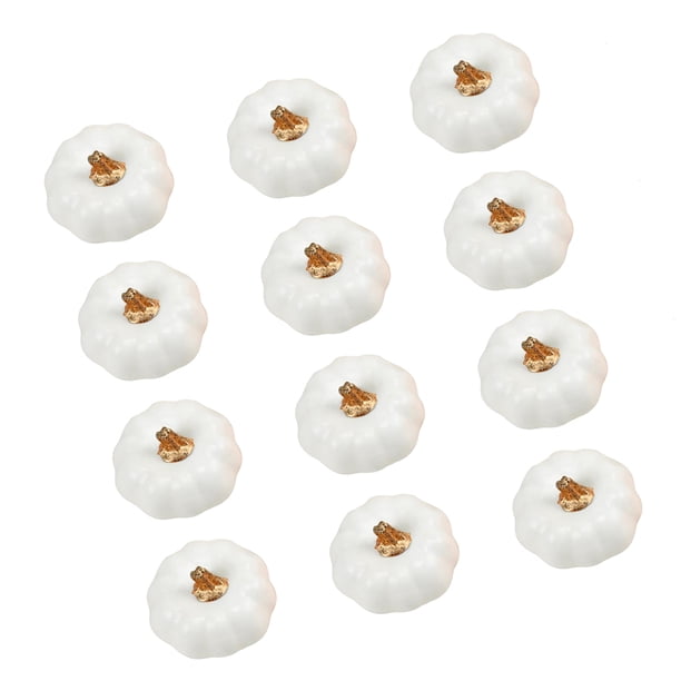 Yuarrent 12 Uds modelo Artificial casa jardín interior exterior accesorio decorativo manualidades DIY suministros festivos Mini figurita Acción de Kits de decoración para fiestas Blanco Yuarrent HA044562-01