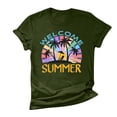 thumbnail image 5 of IROINNID Women Summer Print Regular Comfy Women Fashion Round Neck Short Sleeves Top Spring, 5 of 5