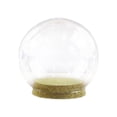 thumbnail image 3 of Clear Display Dome with Base Home Decoration Crafts Dustproof Stand Glass Cloche 12cmx12cmx12cm, 3 of 6