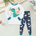 thumbnail image 2 of Hessimy Toddler Boys Girls Spring Summer 2Pcs Long Sleeve Pullover Tops Soft Casual Pants Sweatsuit Set, Pullover Casual Set(White,4-5 Years), 2 of 5