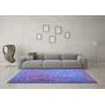 thumbnail image 3 of Ahgly Company Machine Washable Indoor Rectangle Abstract Blue Contemporary Area Rugs, 2' x 5', 3 of 4