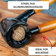 thumbnail image 3 of Cascanueces de estilo vintage, abridor de nueces de macadamia con dientes de sierra antideslizantes, mango de madera de diseño ergonómico para avellanas, nueces, almendras, apertura de corcho de, 3 of 5