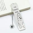 thumbnail image 4 of 2Pcs Funny Pet Dog Paw Bookmarks, Stainless Steel Book Marks for Book Lovers Stationery Gifts for Dog Lovers Office Supplies Birthday Gifts for Your Family, 4 of 12