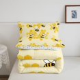 thumbnail image 5 of Erosebridal Rustic Bug Bee King Size Comforter Sets,Watercolor Animals Comforters King Size,Cream Black,Polkadot Reversible,3-Piece,1 Comforter and 2 Pillowcases, 5 of 7