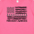 thumbnail image 4 of Inktastic Parkinson's Awareness Gray Ribbons and Flag Boys or Girls Baby T-Shirt, 4 of 5