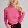 thumbnail image 2 of QASIEATN Sweaters for Graceful Ladies Fashion, Turtleneck Sweater Ribbed Long Sleeve Knit Shirts Trendy Basic Casual Tunic Tops Slim Fit Fall Sweater Tops, Womens Fall Tops, 2 of 4