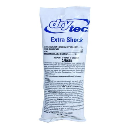 Dry Tec 73% Calcium Hypochlorite Chlorinating Extra Shock Treatment for Swimming Pools, 24 (Best Pool Cleaner For Pebble Tec)