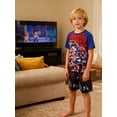 thumbnail image 4 of Boys' Pajamas Set Short Sleeves Tops & Shorts 2-Piece Printed Kid Sleepwear Pajamas Set for Boys 6-14Y, 4 of 10