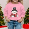 thumbnail image 2 of Kids Christmas Sweatshirts,Snowman Christmas Theme Printed Long Sleeve Pullover Sweater Crewneck Sweatshirt Xmas Sweatshirt Fall Winter Outfits 5-6 Years, 2 of 4