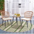 thumbnail image 2 of Safavieh Prenza Outdoor Patio 3 Pc Bistro Set - Natural/Beige, 2 of 8