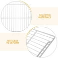 thumbnail image 3 of LOLIPPYY 2Pcs Refrigerator Replacement Wire Shelves White Metal Mesh Shelf Divider for Storage Organization, 3 of 8