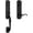 Black, variant on Baldwin Ee.Newxcur.R.Tae New Hampshire One Piece Single Cylinder Keyed Entry Handleset -