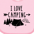 thumbnail image 4 of Inktastic I Love Camping- Tent and Trees Boys or Girls Baby Bib, 4 of 4