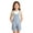Blue, variant on Soft Plaid Overalls for Kids Boys Girls Shortalls Adjustable Strap Rompe with Pockets Casual Summer Jumpsuit