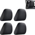 thumbnail image 2 of 4PCS Black Premium Cloth Headrest Cover for Car, Truck, Suv, Auto Fit, 2 of 8