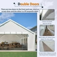 thumbnail image 6 of Upgraded 20x40 FT Heavy-Duty Party Tent with Reinforced Galvanized Frame, Removable Sidewalls, Double Zipper Doors & 3 Carry Bags, Outdoor Event Canopy for Weddings, Parties, and Gatherings, 6 of 9