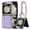 Purple, variant on TECH CIRCLE for Samsung Galaxy Z Flip 5 Case with Luxury Detachable Chain Wrist Strap Bracelet Cute Case for Girls Women Slim Silk Scarf Design Shockproof PC Cover for Galaxy Z Flip 5 5G,Black