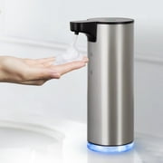 Lococo Soap Dispenser, Rechargeable Automatic Soap Dispenser Stainless Steel Touchless Foaming Soap Dispenser for Bathroom Auto Hand Soap Dispenser for Kitchen, Xmas Gift,9oz