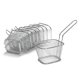 thumbnail image 5 of Cesta De Acero Inoxidable Para Patatas Fritas, Cesta Para Sartén, Herramienta De Cocina, Sartén, Cesta Cuadrada De Malla Con Asa, 4 Uds. Muyoka Hogar, 5 of 7