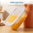 thumbnail image 4 of Sindcom 7 Pack Glass Food Storage Containers, Meal Prep Containers Glass ,Airtight Bento Boxes with Leak Proof Locking Lids,Pink, 4 of 8