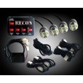 thumbnail image 3 of Recon Accessories Strobe Light Kit 26419AM Includes 4 Bulbs/Controller/Wiring; Black Round Housing; Clear Lens; LED; Amber Bulb, 3 of 3