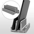 thumbnail image 4 of Soporte de base de soporte vertical para computadora portátil, 3 ranuras Base de computadora portátil estable de aluminio para computadoras portátiles Gris Sunnimix Soporte para portátil, 4 of 8