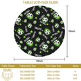 thumbnail image 3 of Football and Star Black Pattern Round Tablecloth 70"x70", Wrinkle Resistant Wipeable Table Cover for Kitchen Dining Room Picnic Patio and Party, 3 of 6