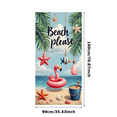 thumbnail image 3 of Colorful Design Beach Banner Flamingo Beach Please Starfish Ocean Decor for Summer Party Holiday Vacation Outdoor Event, 3 of 8