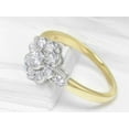 thumbnail image 3 of HeartsAndYou 4ct Engagement Ring for Women Round Cut Moissanite Milgrain Floral Halo 18k Dual Gold over Silver, 3 of 6