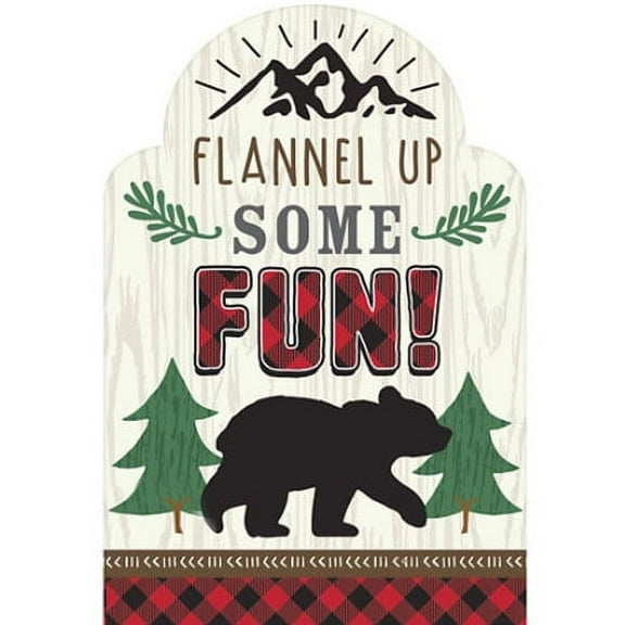 1st Birthday 'Little Lumberjack' Invitation Set w/ Envelopes (8ct)