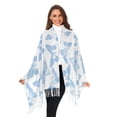 thumbnail image 3 of FORMRS Womens Scarf Winter Soft Long Big Warm Shawls Wrap Tassel Scarves, Blue Butterfly, 3 of 9