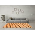 thumbnail image 3 of Ahgly Company Indoor Rectangle Abstract Orange Modern Area Rugs, 2' x 4', 3 of 4