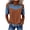 Brown, variant on Womens Summer Tops Cold Shoulder Denim Tops Stylish Casual Blouse Crew Neck Polka Dots Loose Tees
