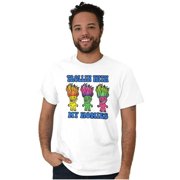 Troll Face Memes Smiling Trollface Men's Graphic T Shirt Tees Brisco Brands M