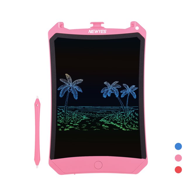 NEWYES Tablero de escritura LCD portátil de 8.5 pulgadas Tableta magnética Tablero de dibujo electró Abanopi Rosa