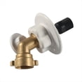 thumbnail image 2 of RV City Water Fill Inlet Flange Brass with Hose Elbow Check Valve Hookup Connector for Trailer Marine, 45 Degree, 2 of 2