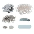 thumbnail image 1 of 100 Button Badges Badges Lapel Pin Badge Making Machine Accessories with Keychain DIY Key Chain, 1 of 8