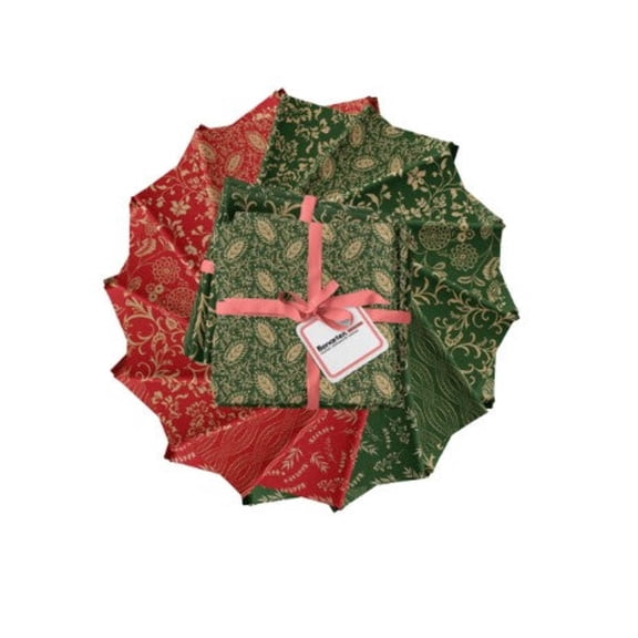 Benartex 14 Piece Fat Quarter Bundle Christmas Holiday Keepsakes 100% Cotton