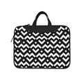 thumbnail image 2 of YFYANG 15.6 inch Universal Laptop Bag Oxford Cloth Laptop Sleeve, Multi-functional Black Geometric Stripes Notebook Computer Messenger Bag Handbag, 2 of 8