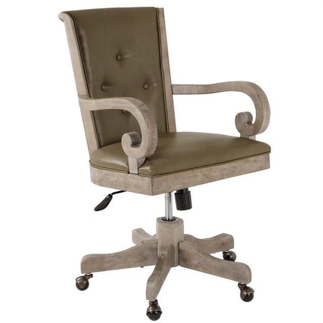 Scranton & Co Contemporary Fully Upholstered Swivel Chair in Grey