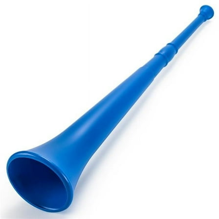 Brybelly Holdings MNSM-001 26 in. Plastic Vuvuzela Stadium Horn, Collapses to 14 in. - Blue