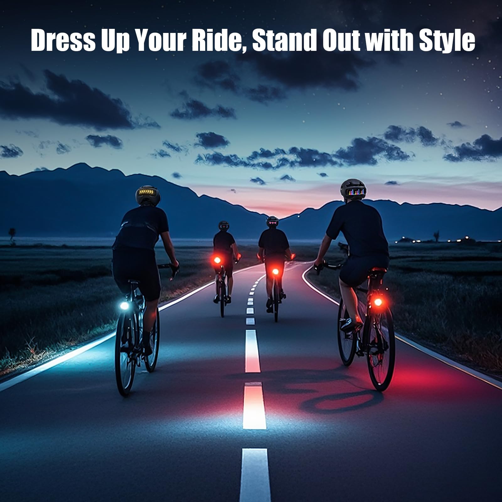 Geemuslly Smart Bike Helmet with LED and Turn Signals photo 8