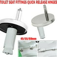 Quality Toilet Seat Hinges Soft Release Top Close Quick Install Heavy