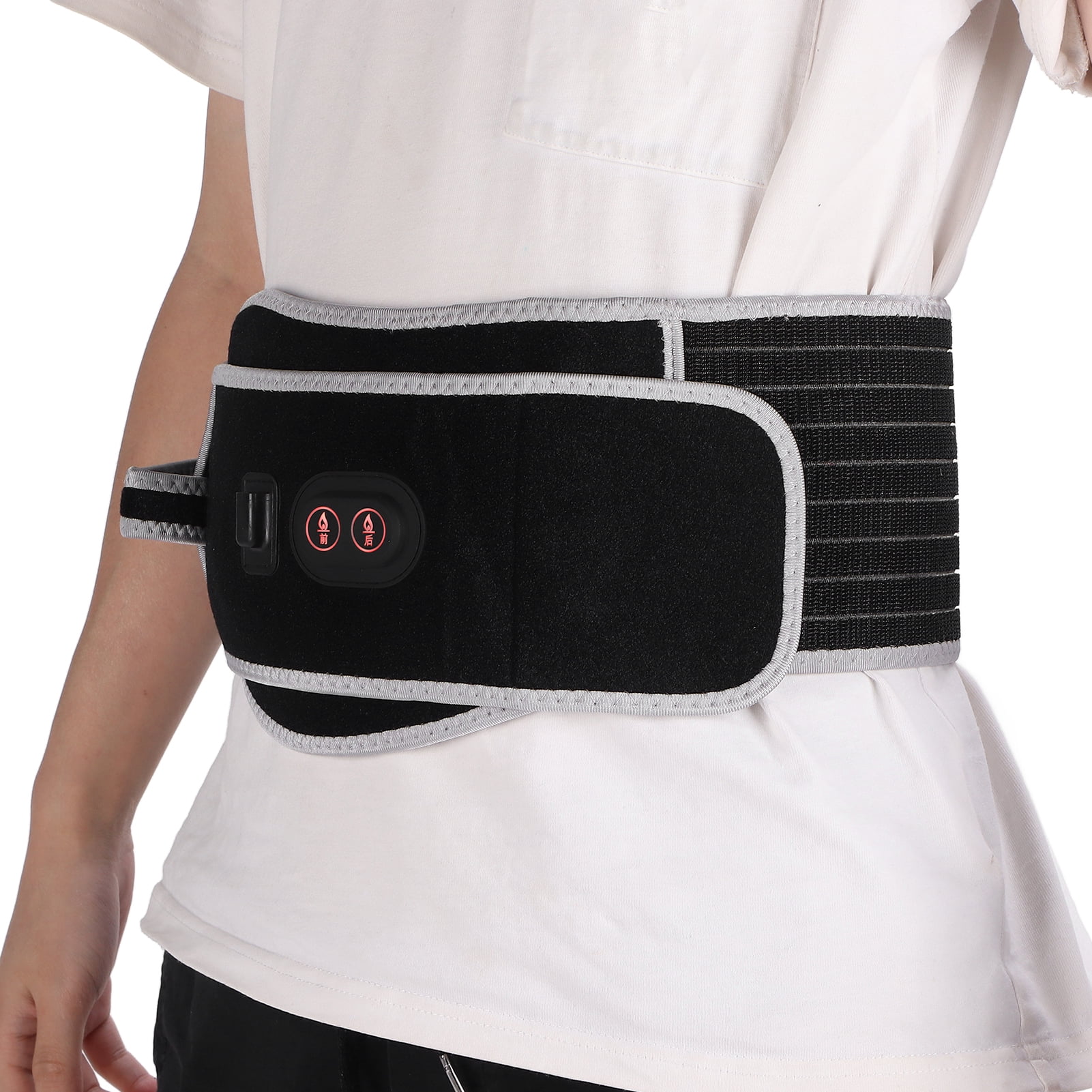 YOUTHINK Heating Pad, Far Infrared Heating Waist Massager Belt with 3 Level Temperature Control, Elecric Waist Massager Pad for Waist Back Pain Menstrual Stomach Cramps Relief with USB Cable