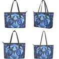 thumbnail image 3 of ZUXONGSY Turtle Hibiscus Heart Print Purses for Women Waterproof Handbag with Matching Wallet Set Leather Shoulder Bag Tote Satchel with Purse for Ladies Shopping, 3 of 4