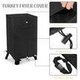 thumbnail image 4 of Turkey Fryer Cover, Heavy-duty Outdoor Cover for Seafood Boil Pot Burner kit Crawfish Boiler, Easy to Use & Care, Has Air Vent | Dual Handles, Convenient to Store, Black, 4 of 7